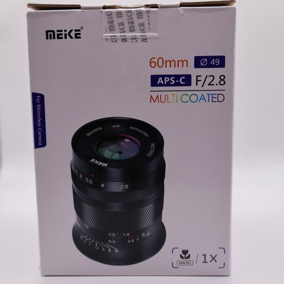 Meike 60mm F2.8 APS-C Manual Focus Macro Lens for RF Mount New - Picture 2 of 11